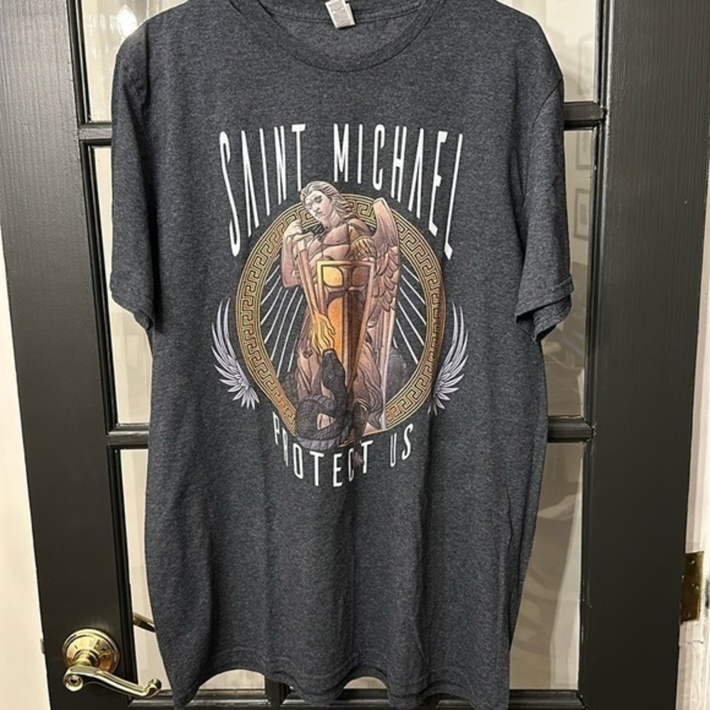 Saint Michael Protect Us Tee
